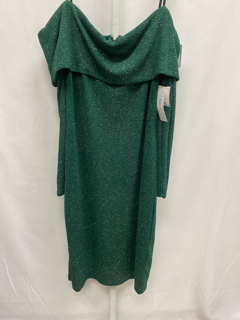 Size 16 Premier Amour Green Long Sleeve Dress