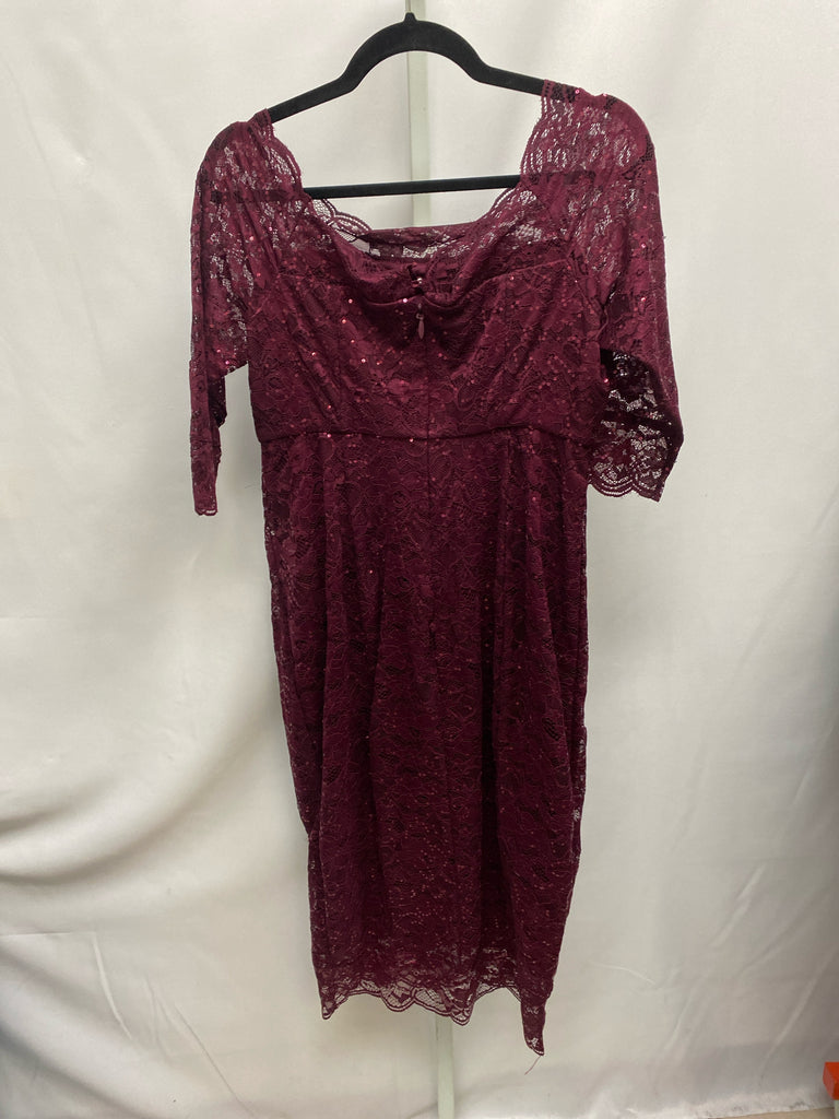 Size 12 Torrid Burgandy Dress