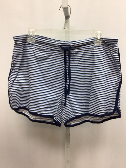 Carole Hochman Size Large Blue Stripe Shorts