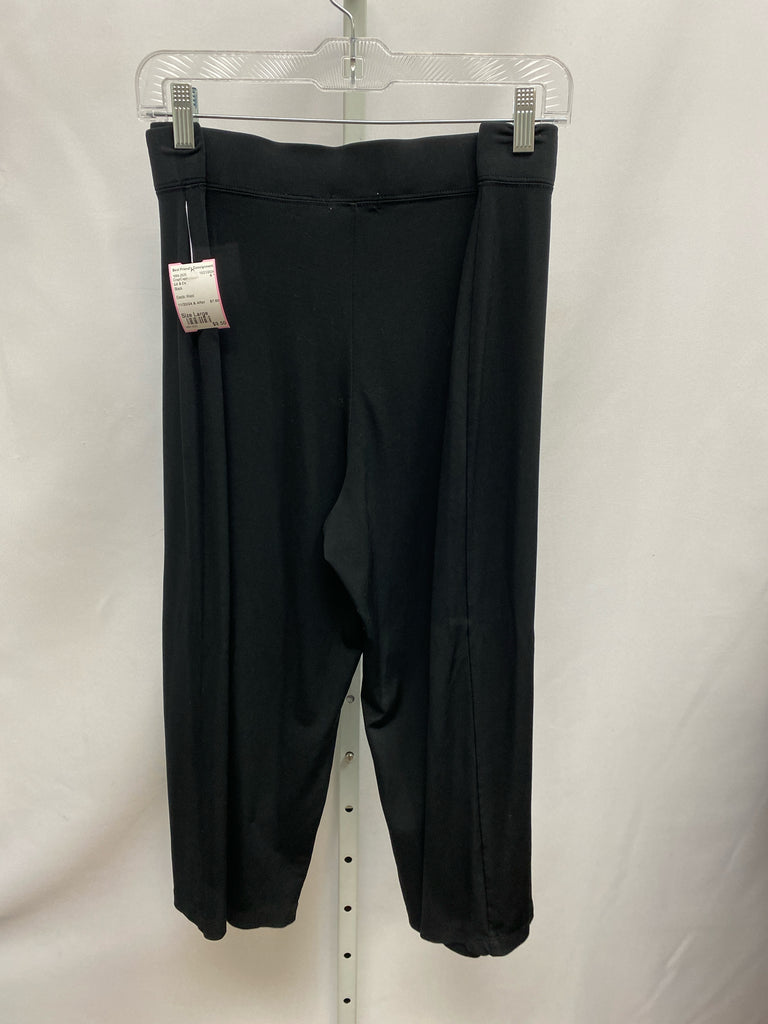 Liz & Co Size Large Black Crop/Capri