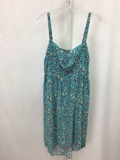 Size 2X Torrid Aqua floral Sleeveless Dress