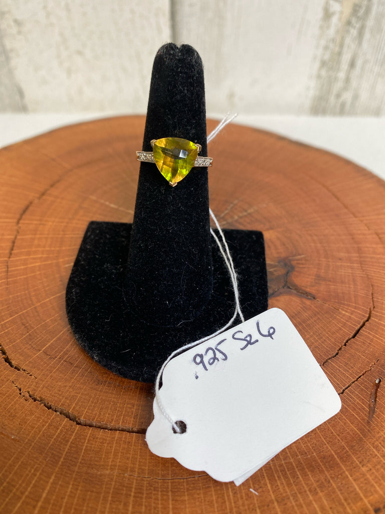 Yellow Sterling Silver Ring