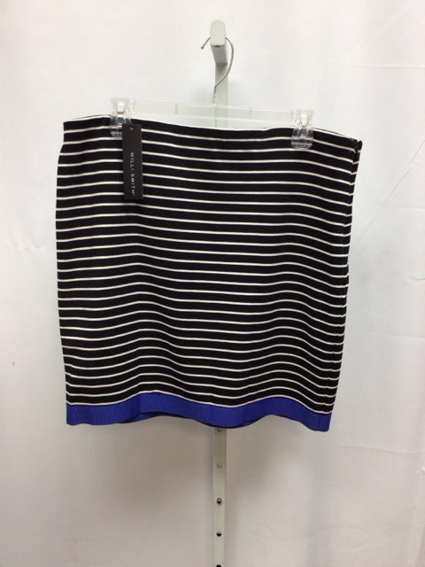 Size 12 Willi Smith Black stripe Skirt