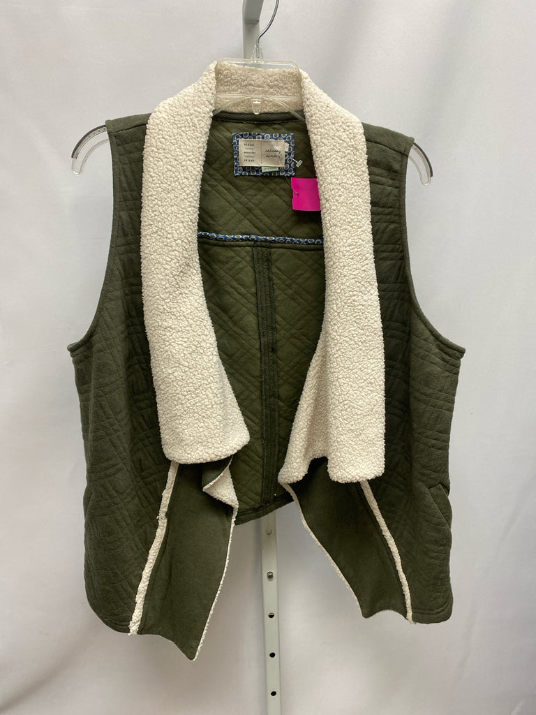 Saturday Sunday Size Large Green Vest/Top