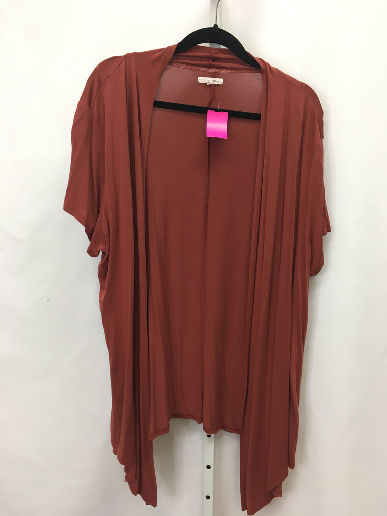 Maurices Size 1X Rust Cardigan