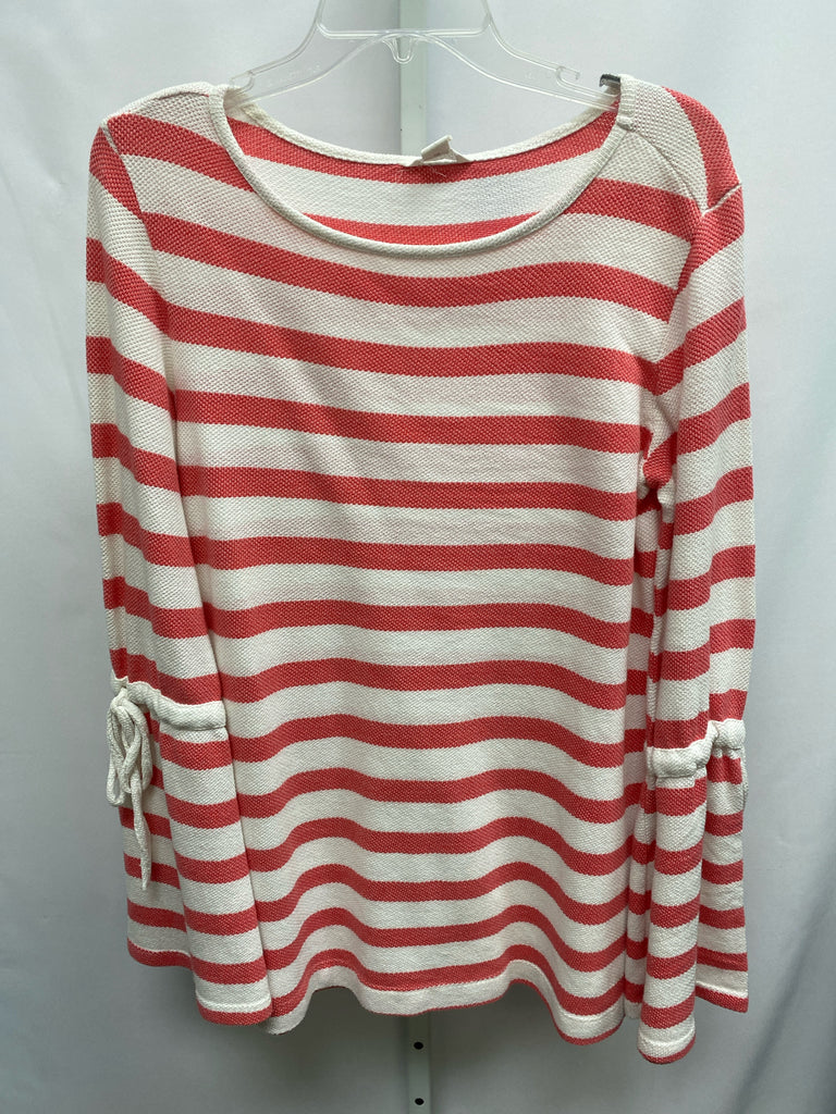 Caslon Size Small Pink/White Long Sleeve Top