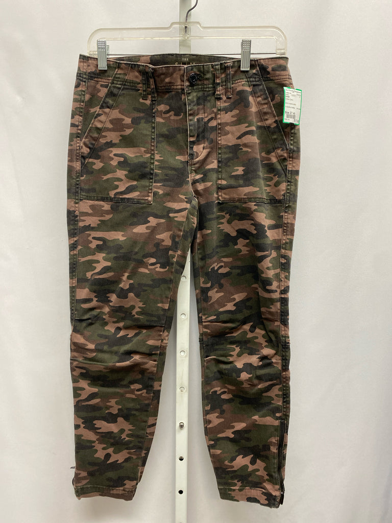WHBM Size 27 (4) Green Camo Jeans