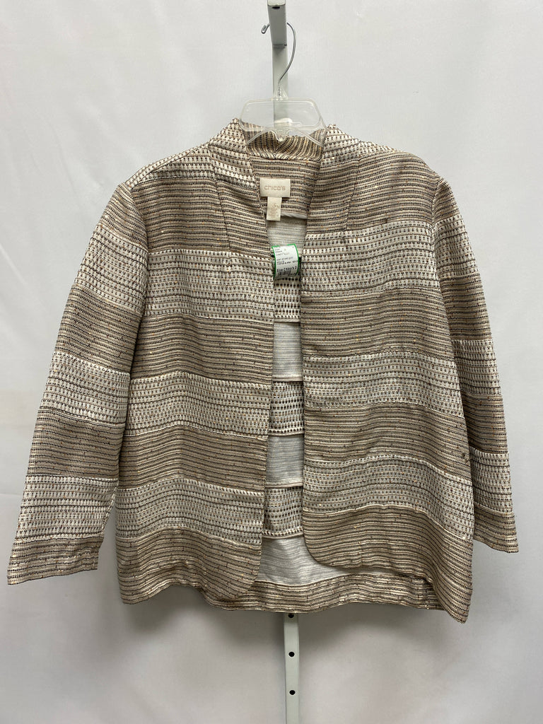 Chico's Size Chico's 3 (X-large) Cream/Tan Blazer