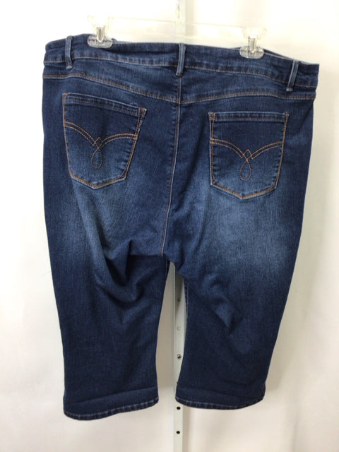 D.Jeans Size 20W Denim Crop/Capri