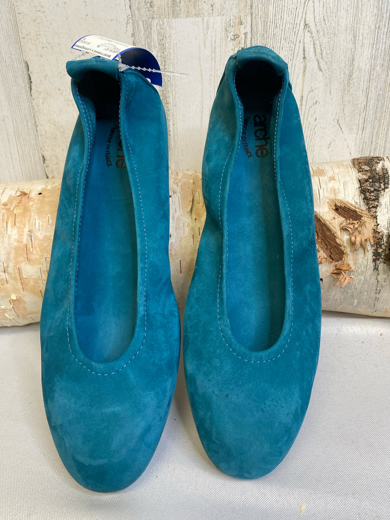 Size 41 (10/10.5) Turquoise Ballet Flat Flats