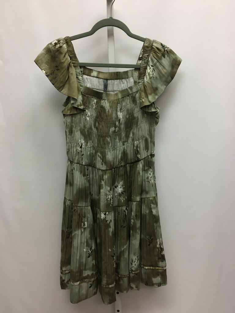 Anthropologie Size XS Green Floral Short Sleeve Dress – Best Friends Consignment
