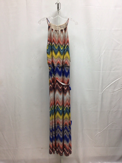 db Size 14 Multi-Color Maxi Dress