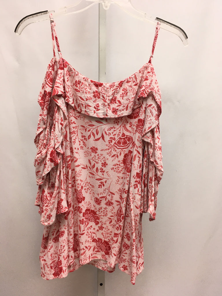 Maurices Size ox Red/White Cold Shoulder