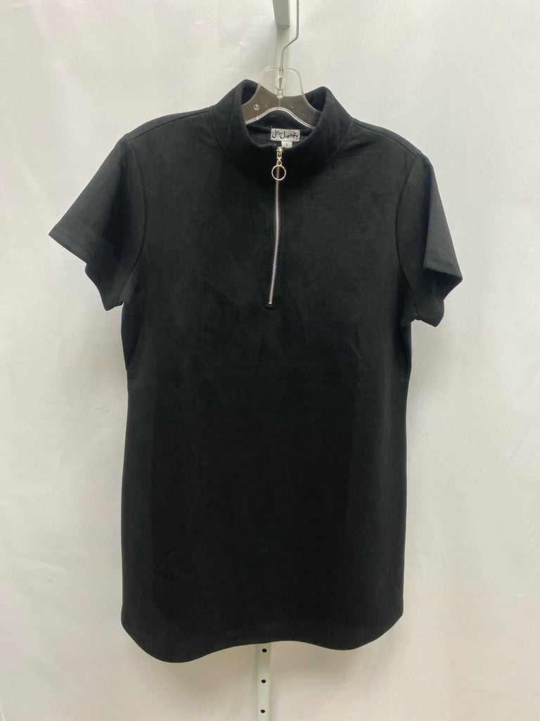 Size 1X Black Short Sleeve Dress