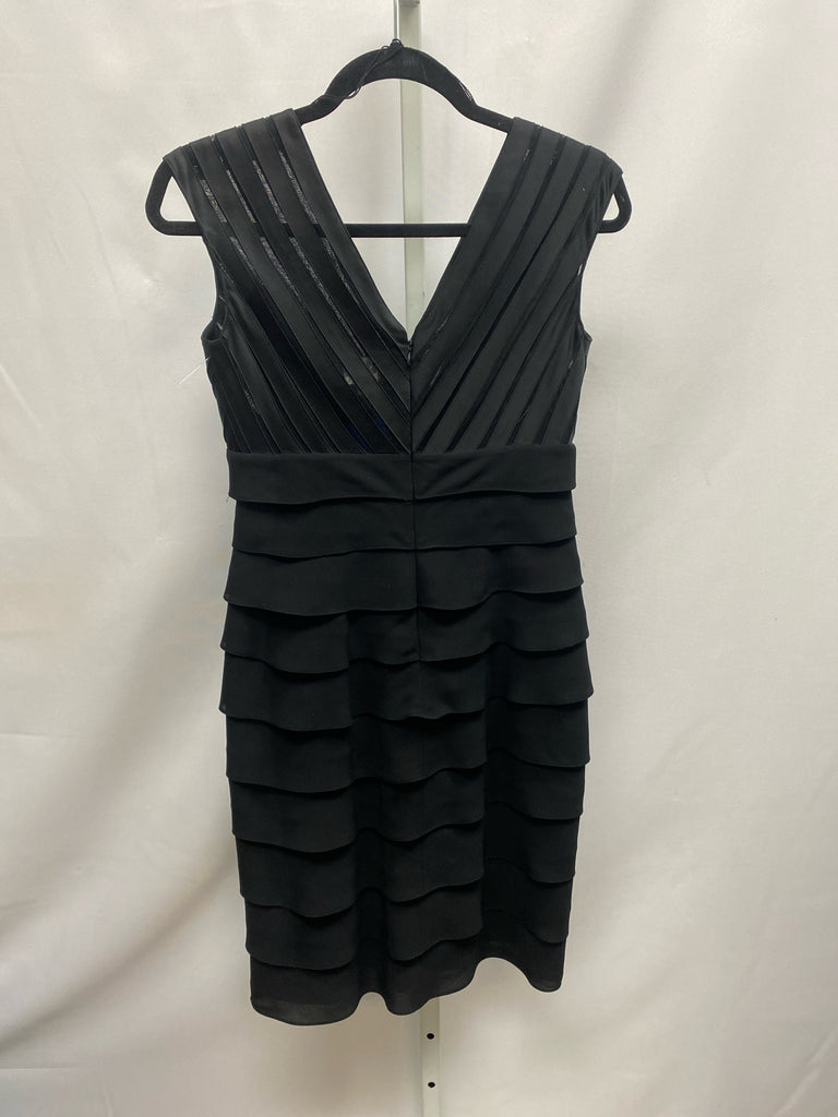 Size 4P adrianna papell Black Short Sleeve Dress