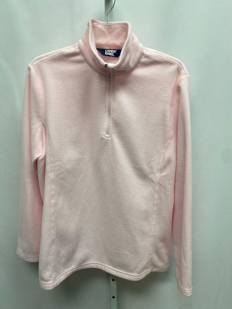 Lands End Size Large Pink Long Sleeve Top