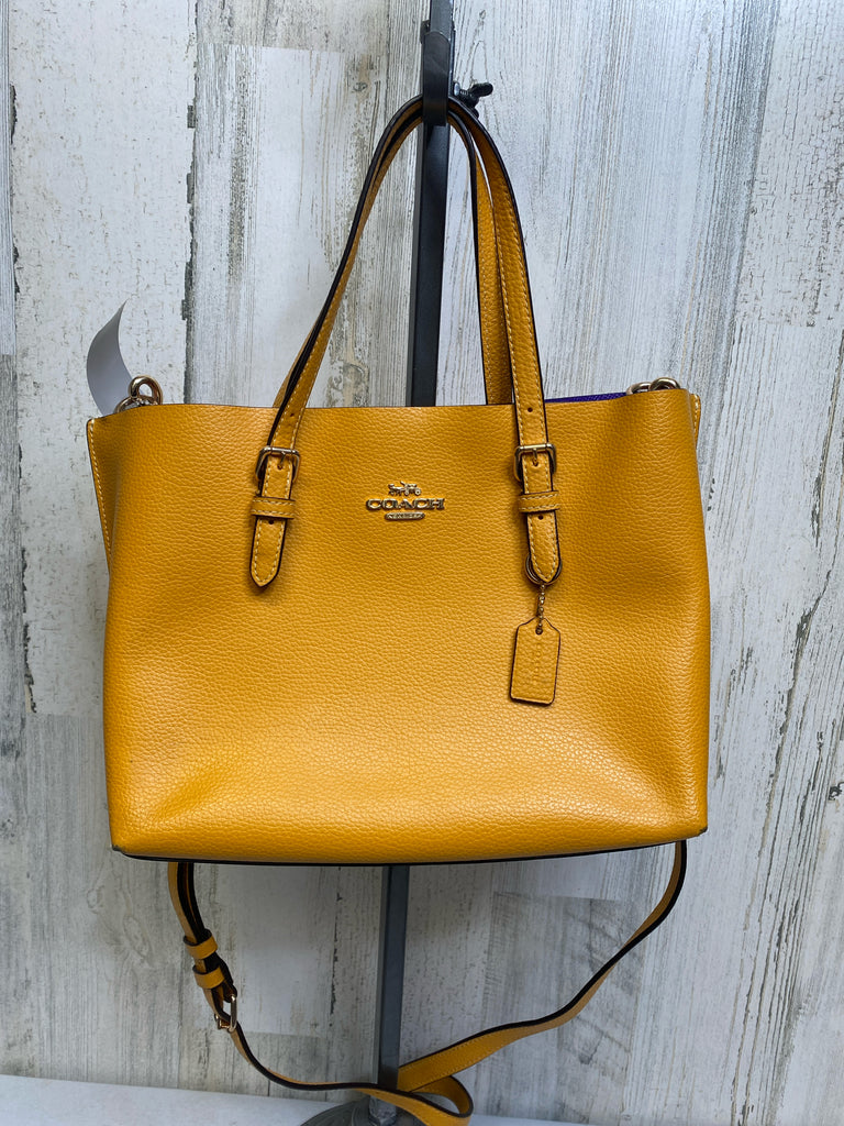 Coach Yellow Designer Handbag