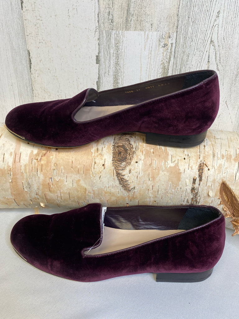 L.K. Bennett Size 37 (7) Purple Loafers