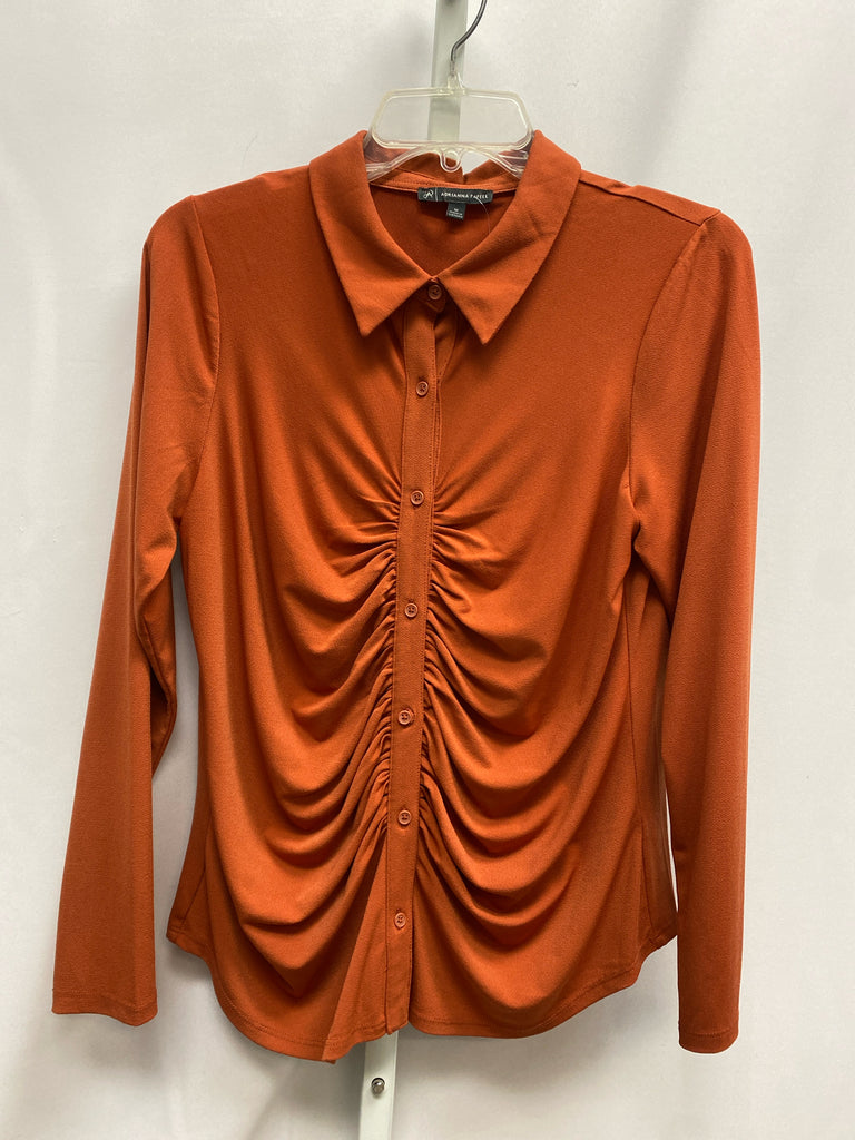 adrianna papell Size Medium Rust Long Sleeve Top