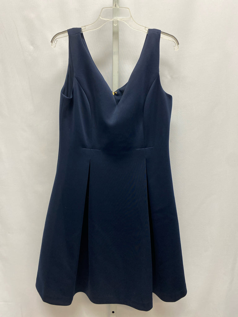 DKNY Size 12 Navy Sleeveless Dress