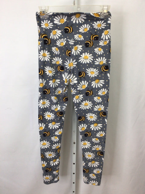 Size One Size Gray floral Leggings