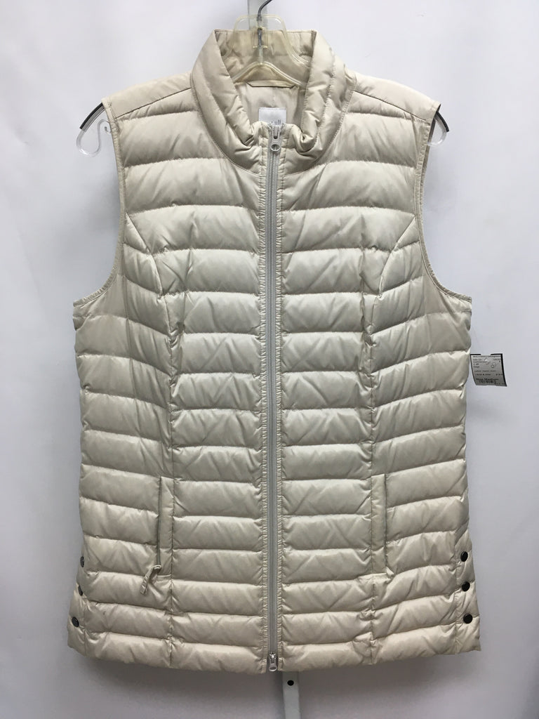 J. Jill Size Medium Beige Vest/Outerwear