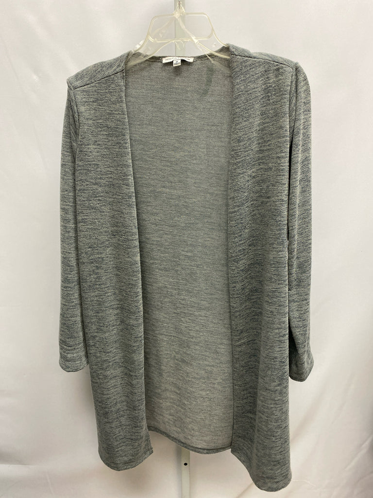 Notations Size Medium Gray Heather Cardigan