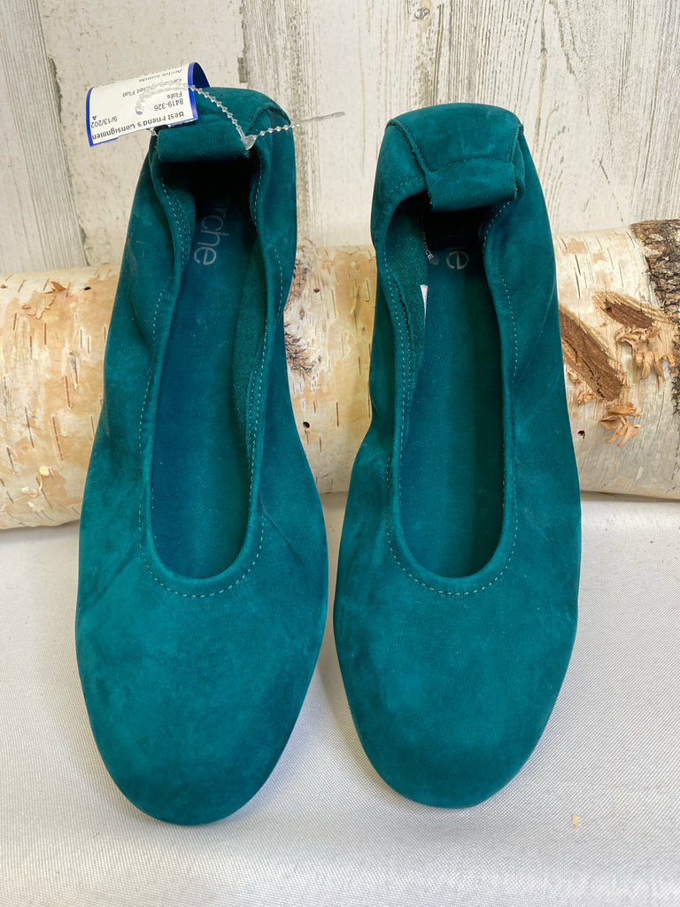 Size 41 (10/10.5) Green Ballet Flat Flats