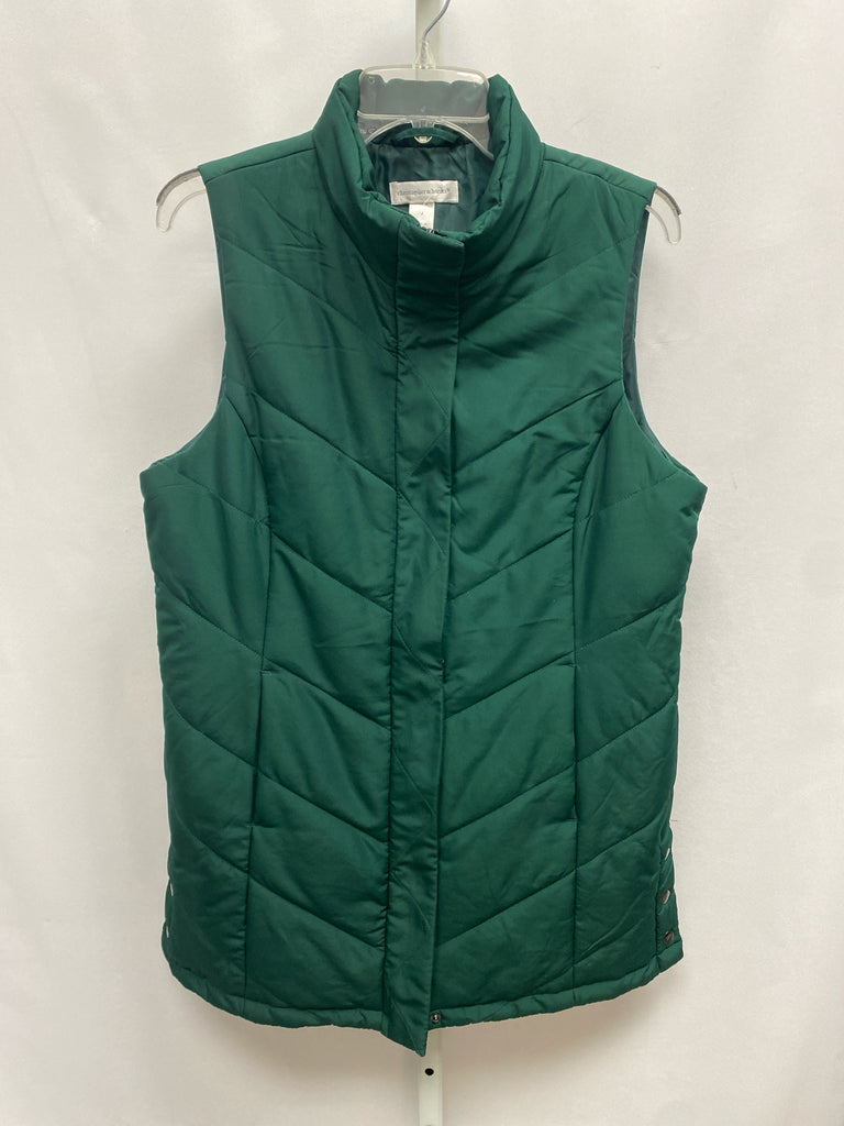 Christopher & Banks Size Medium Hunter Green Vest/Outerwear