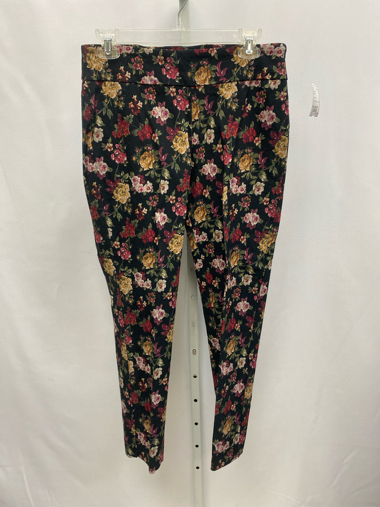 Counterparts Size Medium Black Floral Pants