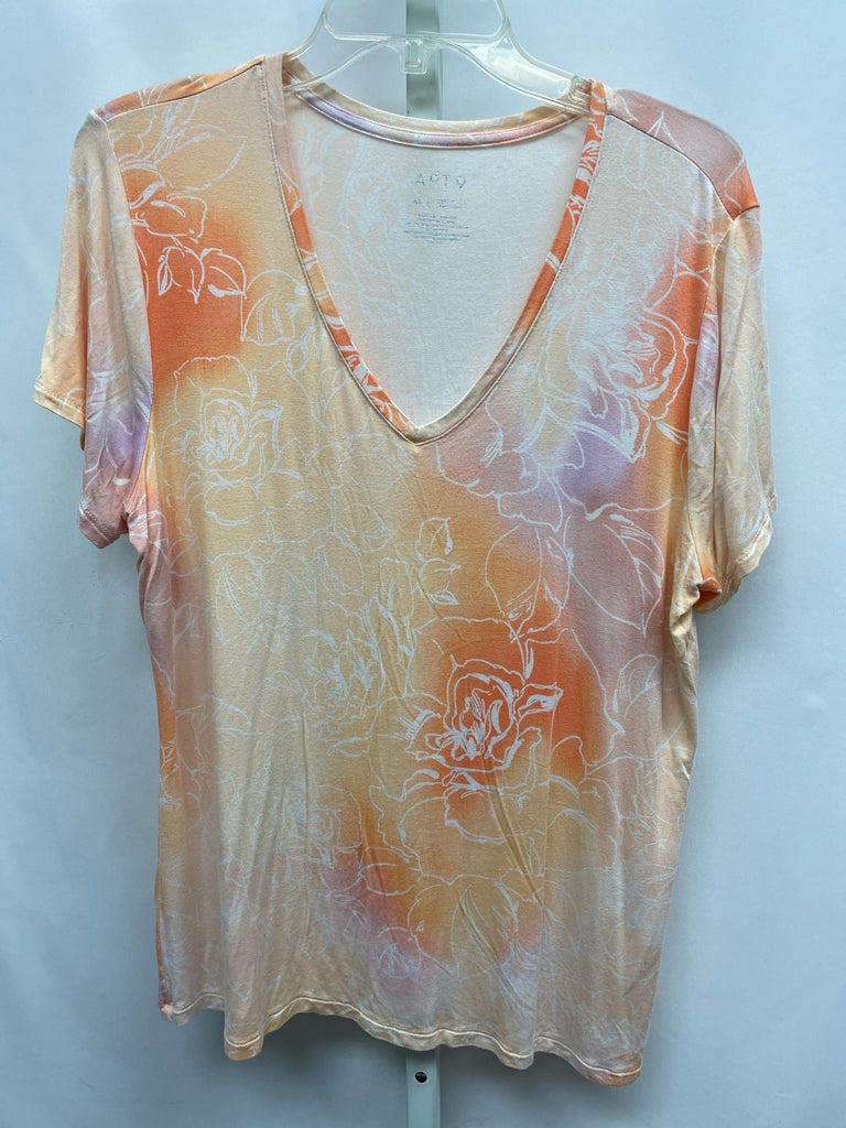 Apt 9 Size XLarge Yellow/Orange Short Sleeve Top