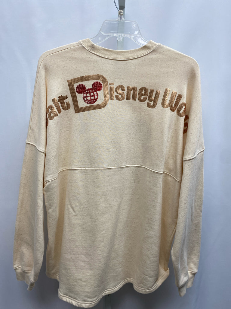 Disney Size XXL Cream Long Sleeve Top
