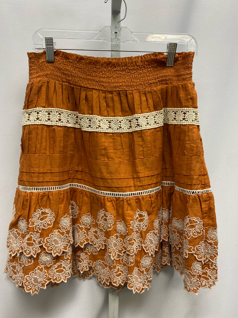 Anthropologie Size 8 Pumpkin Skirt