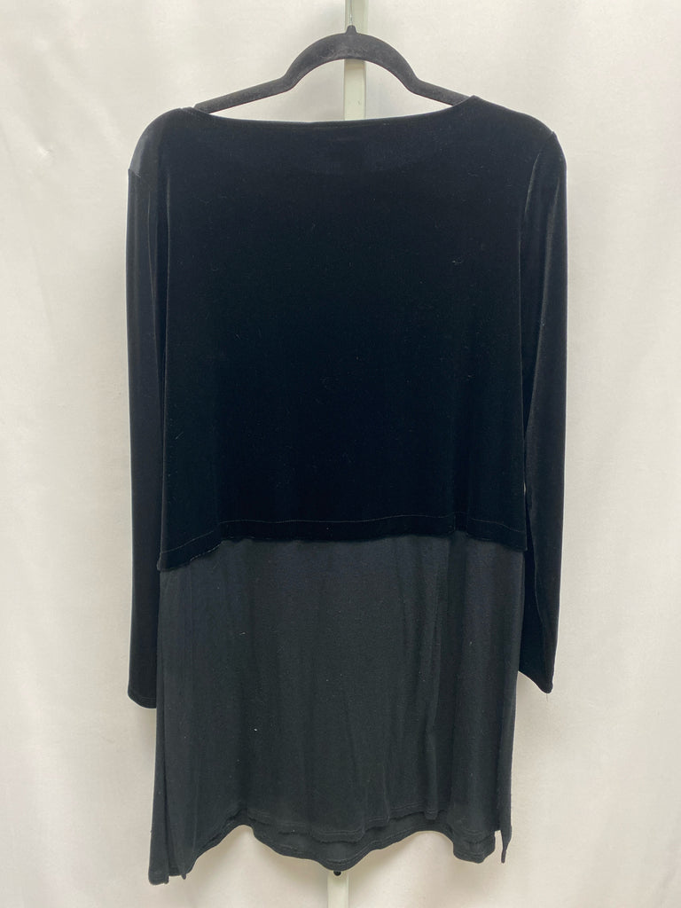 Size Large jjill Black Long Sleeve Dress