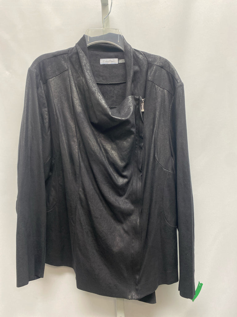 Calvin Klein Size 1X Black Jacket/Top