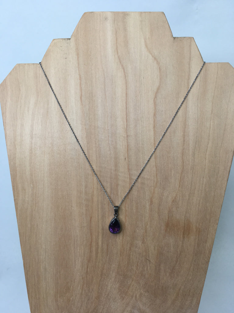 Purple Sterling Silver Necklace