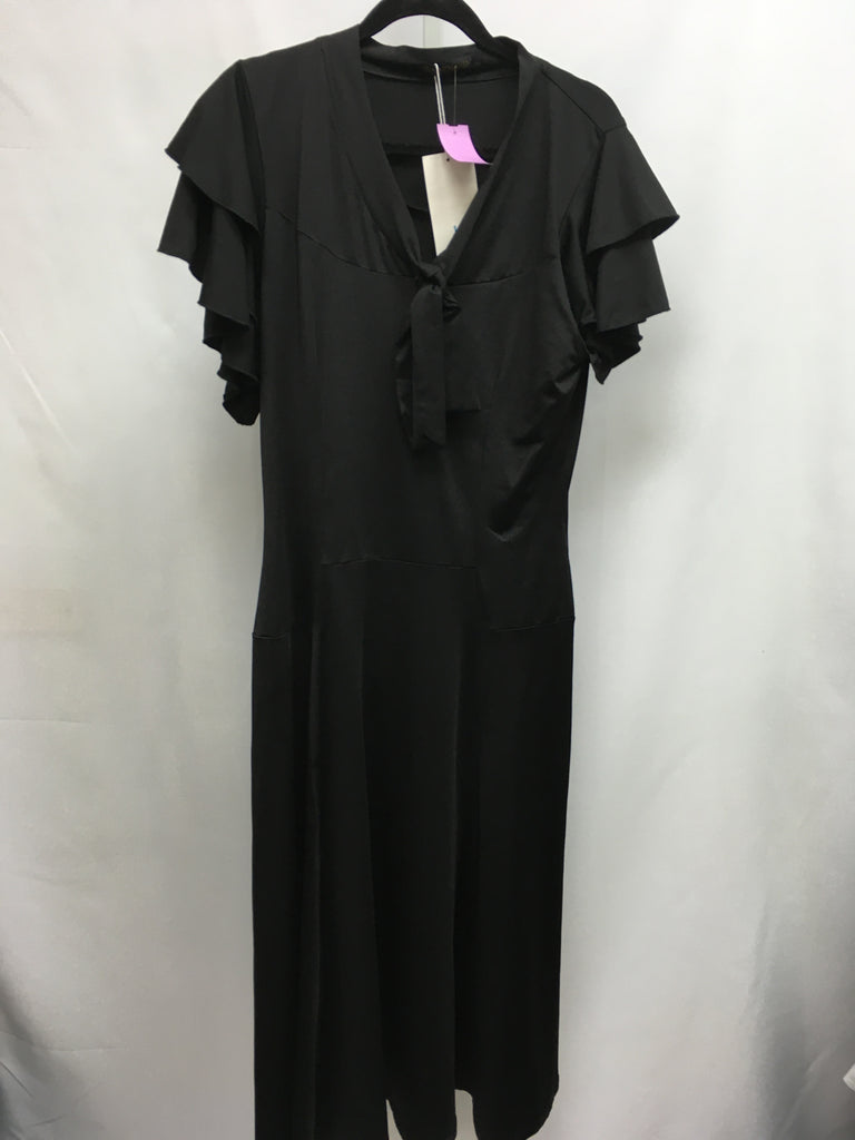 Size Large Black Short Sleeve Dress