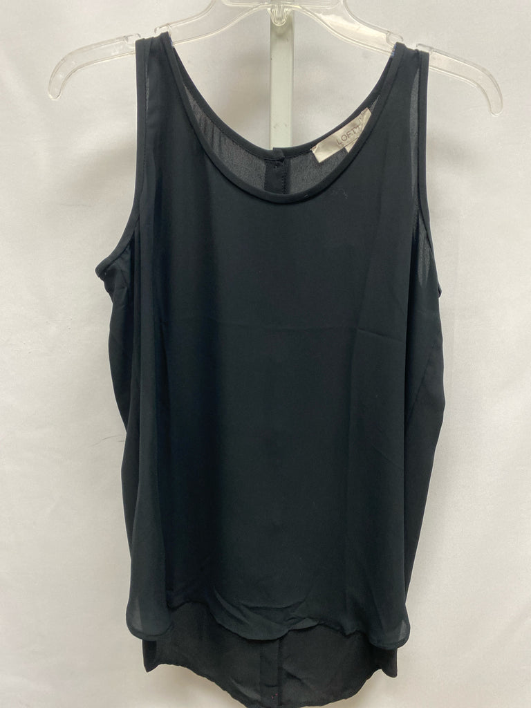 LOFT Size Small Black Sleeveless Top