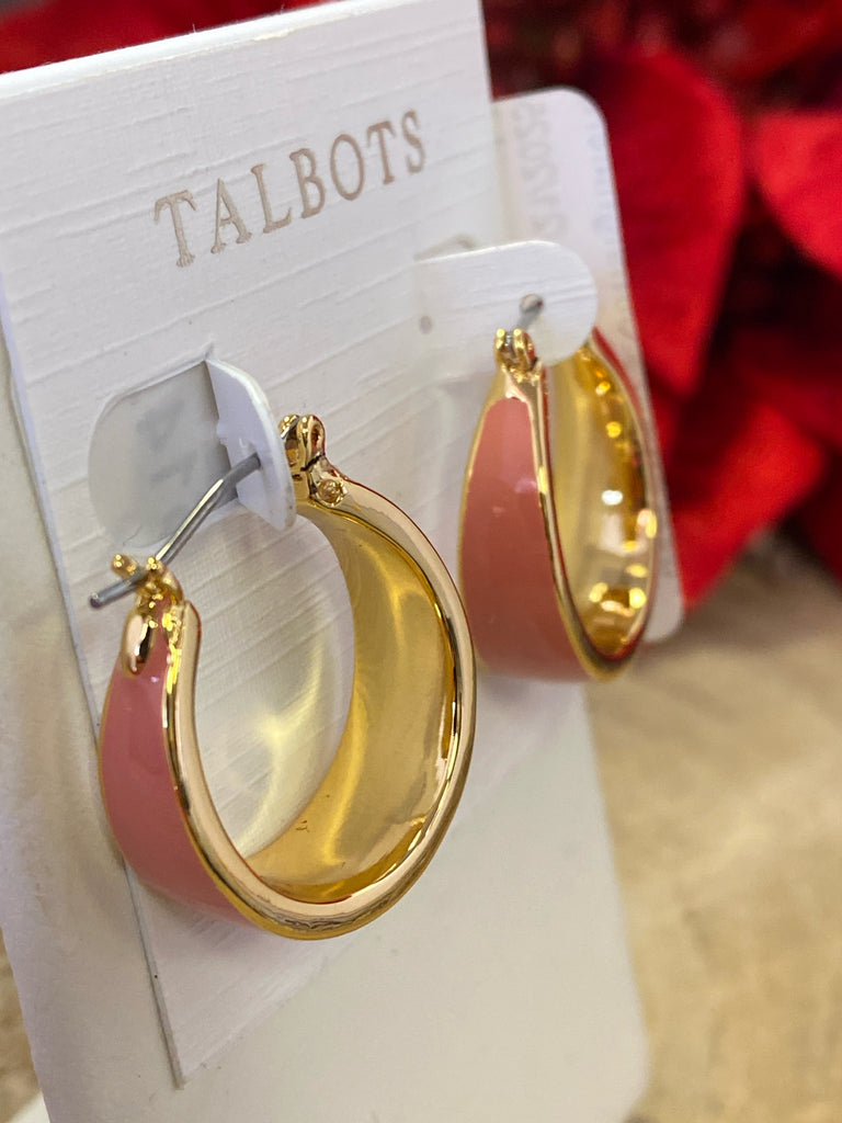 Talbots coral Earrings