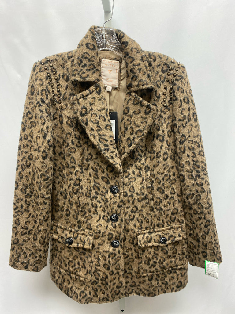 Size Medium Guess Brown animal Jacket/Outerwear