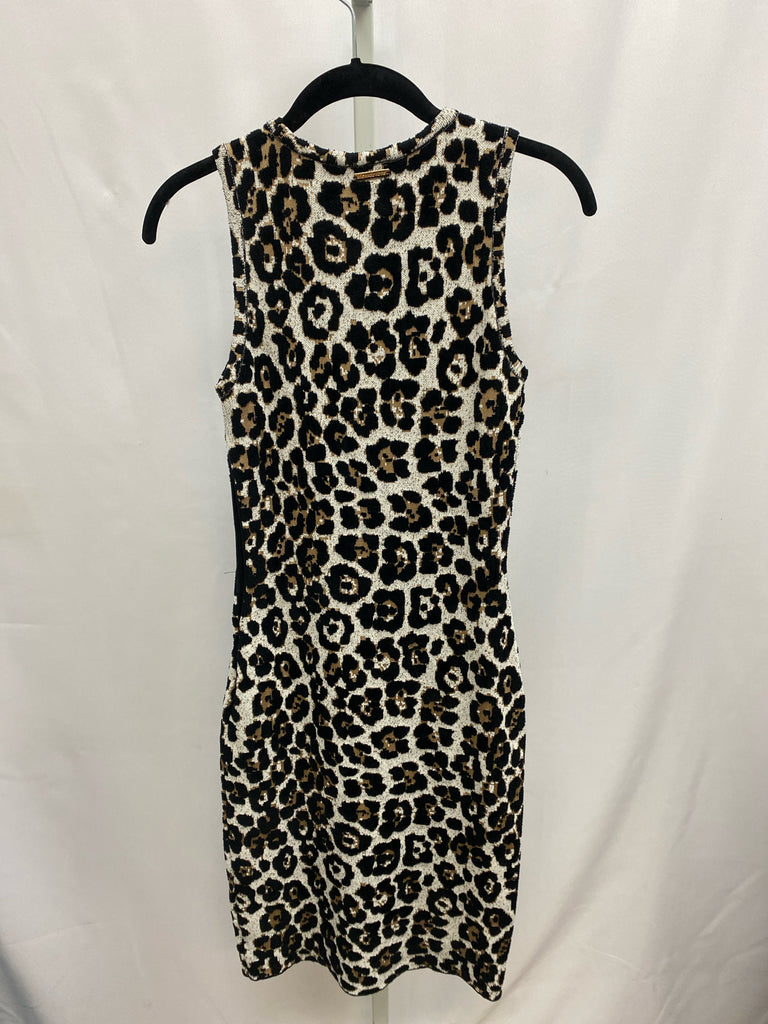 Size XS Michael Kors White/Black Sleeveless Dress