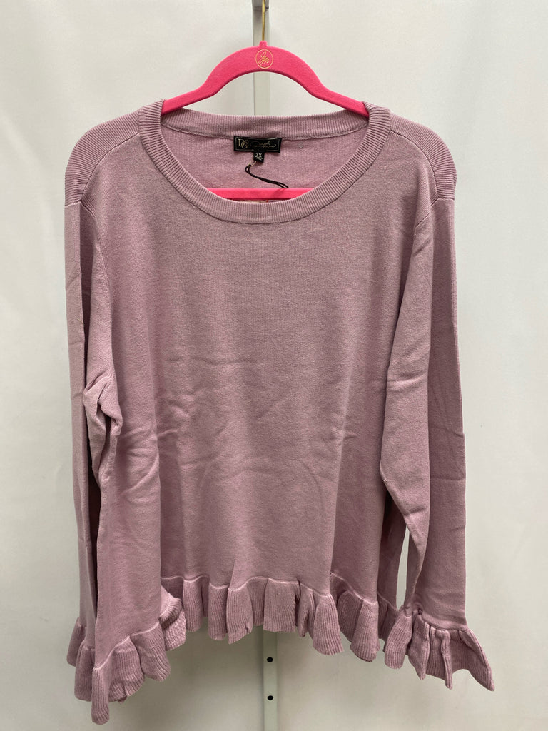 DG2 Size 3X Mauve Long Sleeve Top