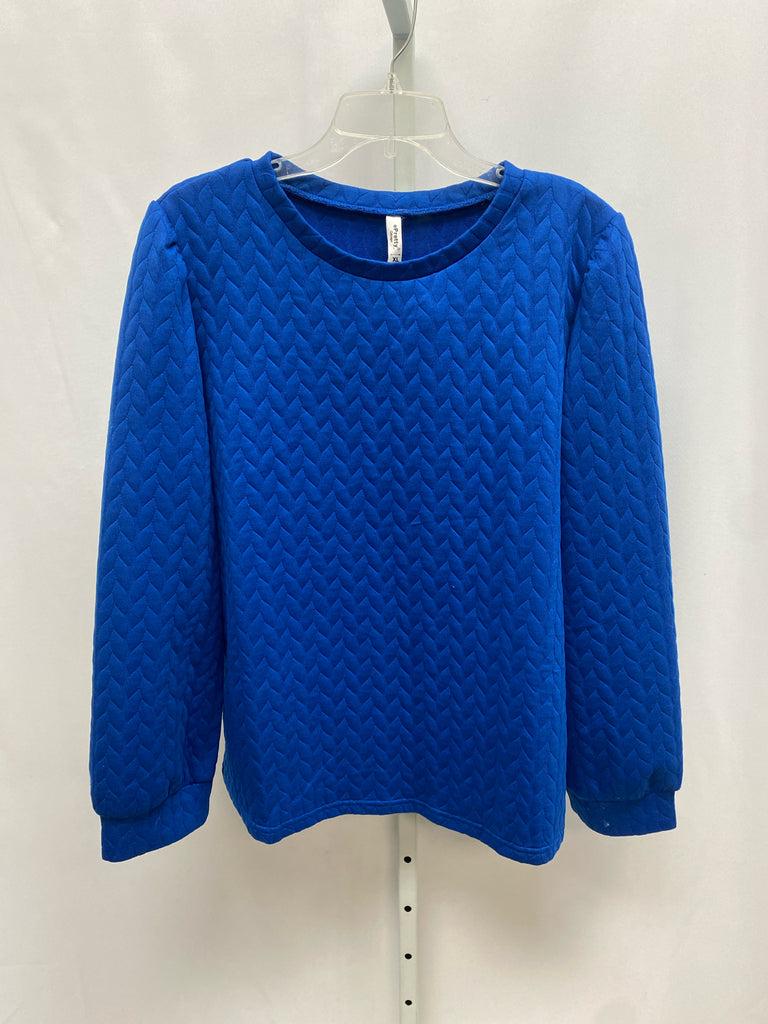 Size XL Blue Long Sleeve Top
