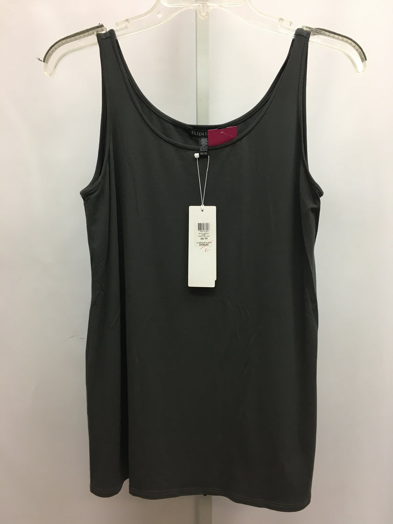 Eileen Fisher Size XS Charcoal Sleeveless Top