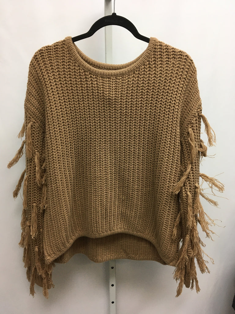 Hayden Size S/M Camel Long Sleeve Sweater