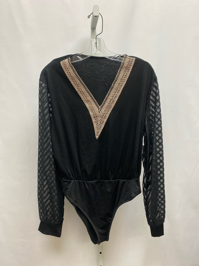 Shein Size XL Black Bodysuit