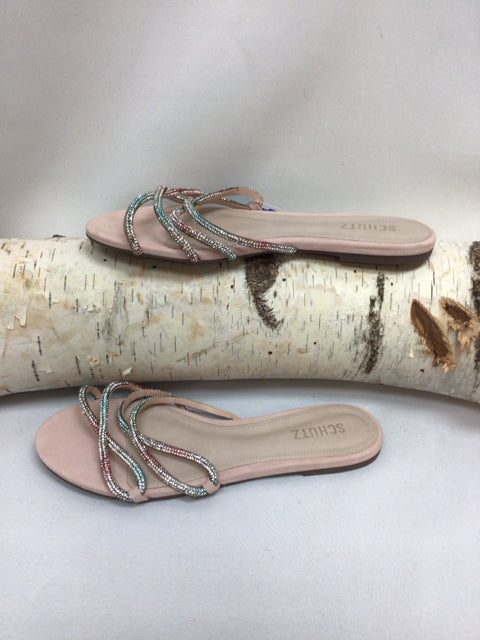 Schutz Size 9.5 Pink Sandals