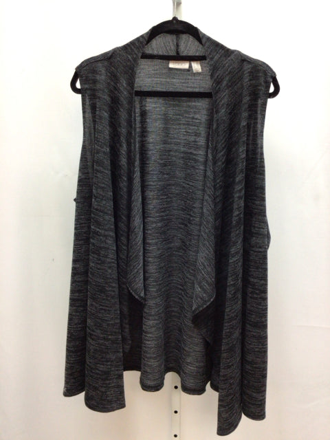 LOGO Size 2X Black Heather Vest