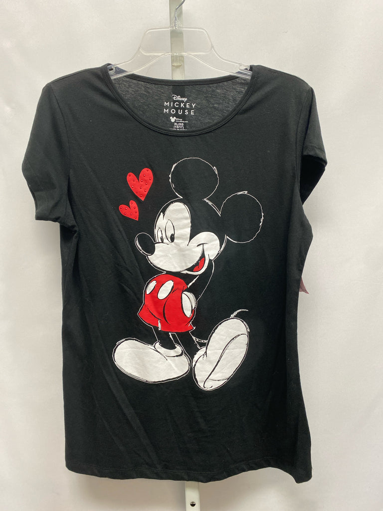 Disney Size XL Black Short Sleeve Top