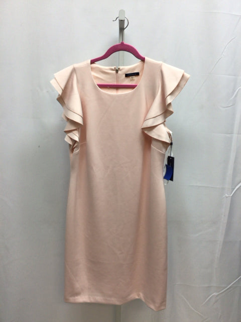 Size 14 Tommy Hilfiger Peach Short Sleeve Dress